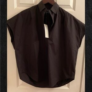 French Connection Cele Sleeveless Rhodes Shirt - NWT - Size XS - Black